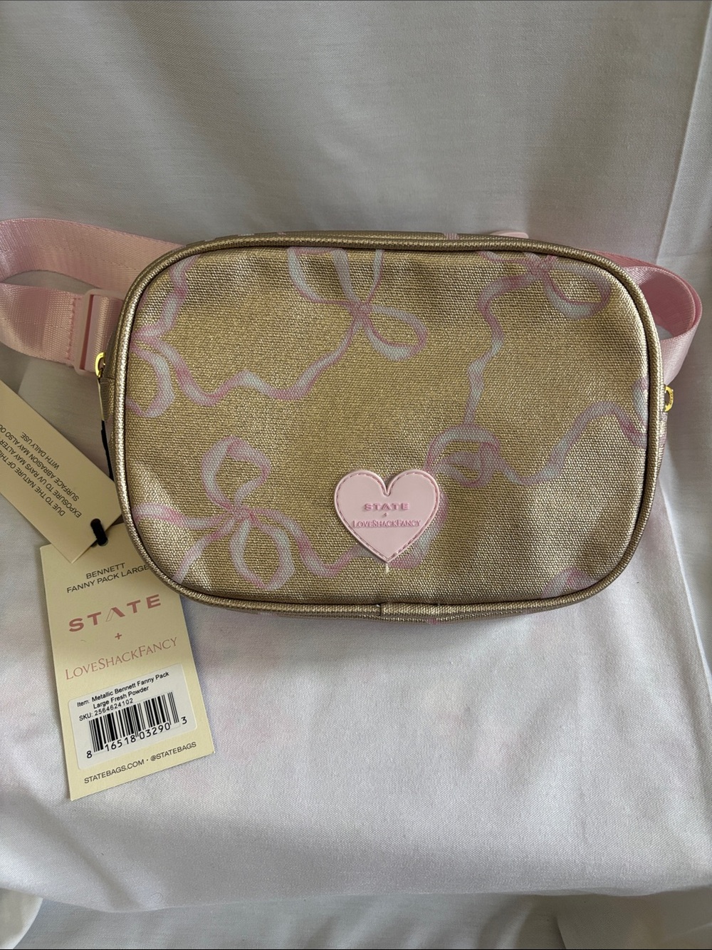 LoveShackFancy X STATE Crossbody/Belt  Bag NWT